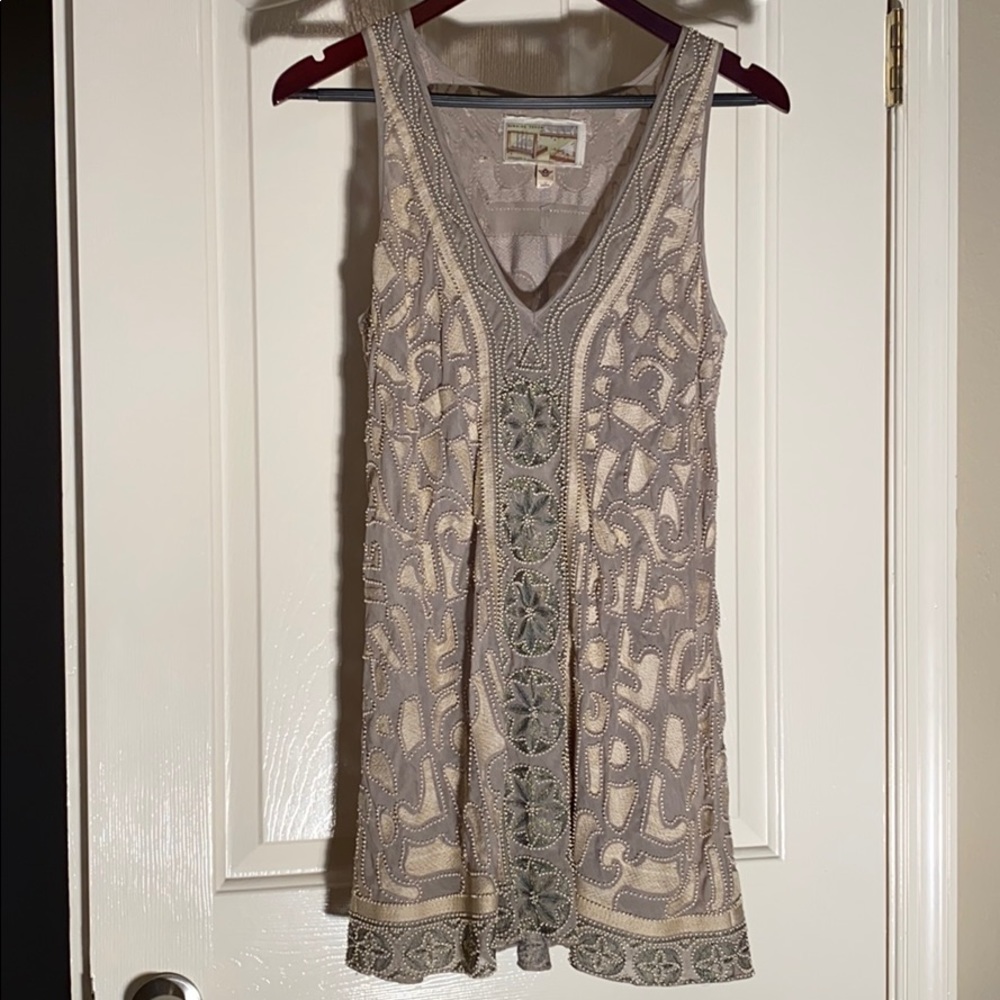Burning Torch exquisite beaded dress size medium